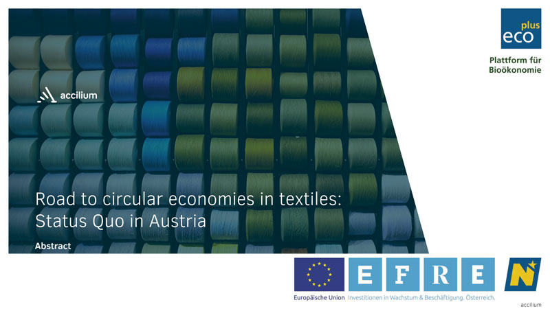 Abstract Road to circular economies in textiles status quo in Austria